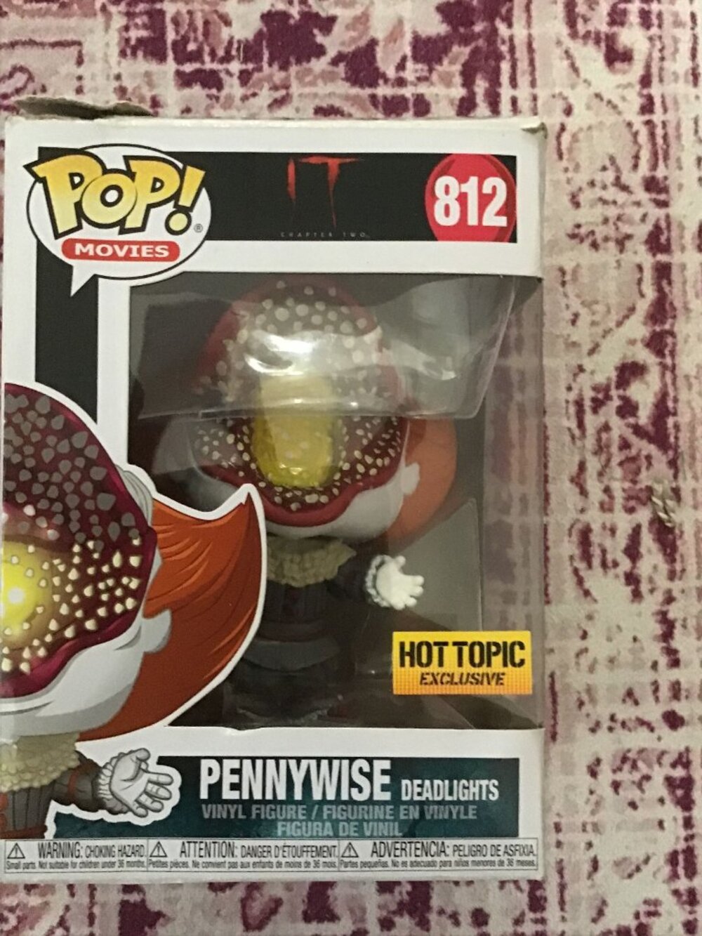 Funko Pop! It Pennywise Deadlights #812 Hot Topic Exclusive Vinyl w/ Protector